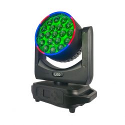 Световая голова Led Wash 19*15w Ring RGBW + Zoom