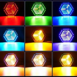 Pетpo блайндер 90w + 72*0.2w RGB